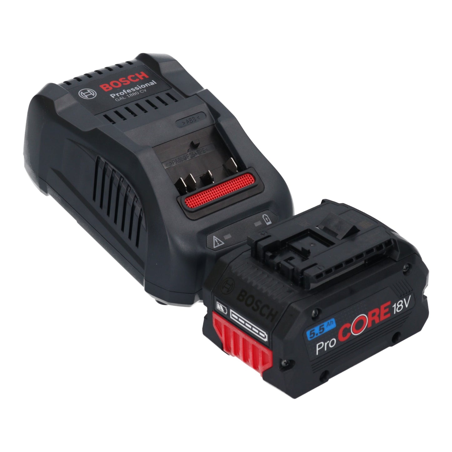 Bosch GGS 18V-23 PLC Meuleuse droite professionnelle sur batterie 18 V sans balais + 1x batterie ProCore 5,5 Ah + chargeur + L-Boxx