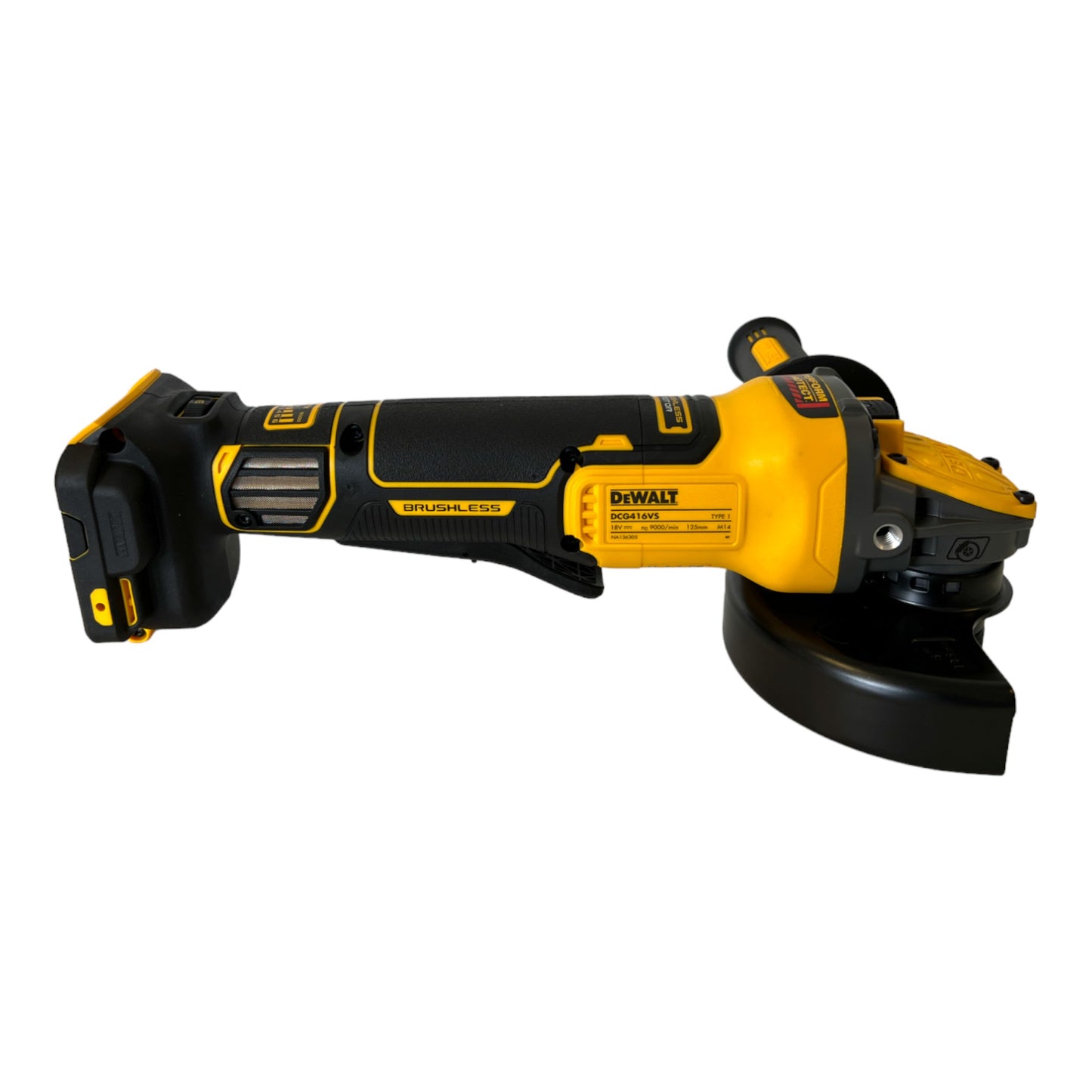 DeWalt DCG 416 VS N Akku Winkelschleifer 18 V 125 mm Brushless + 1x PowerStack Akku 1,7 Ah - ohne Ladegerät