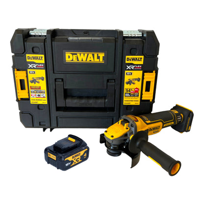 Meuleuse d'angle sur batterie DeWalt DCG 409 NT 18 V 125 mm sans balais + 1x batterie 4,0 Ah + TSTAK - sans chargeur