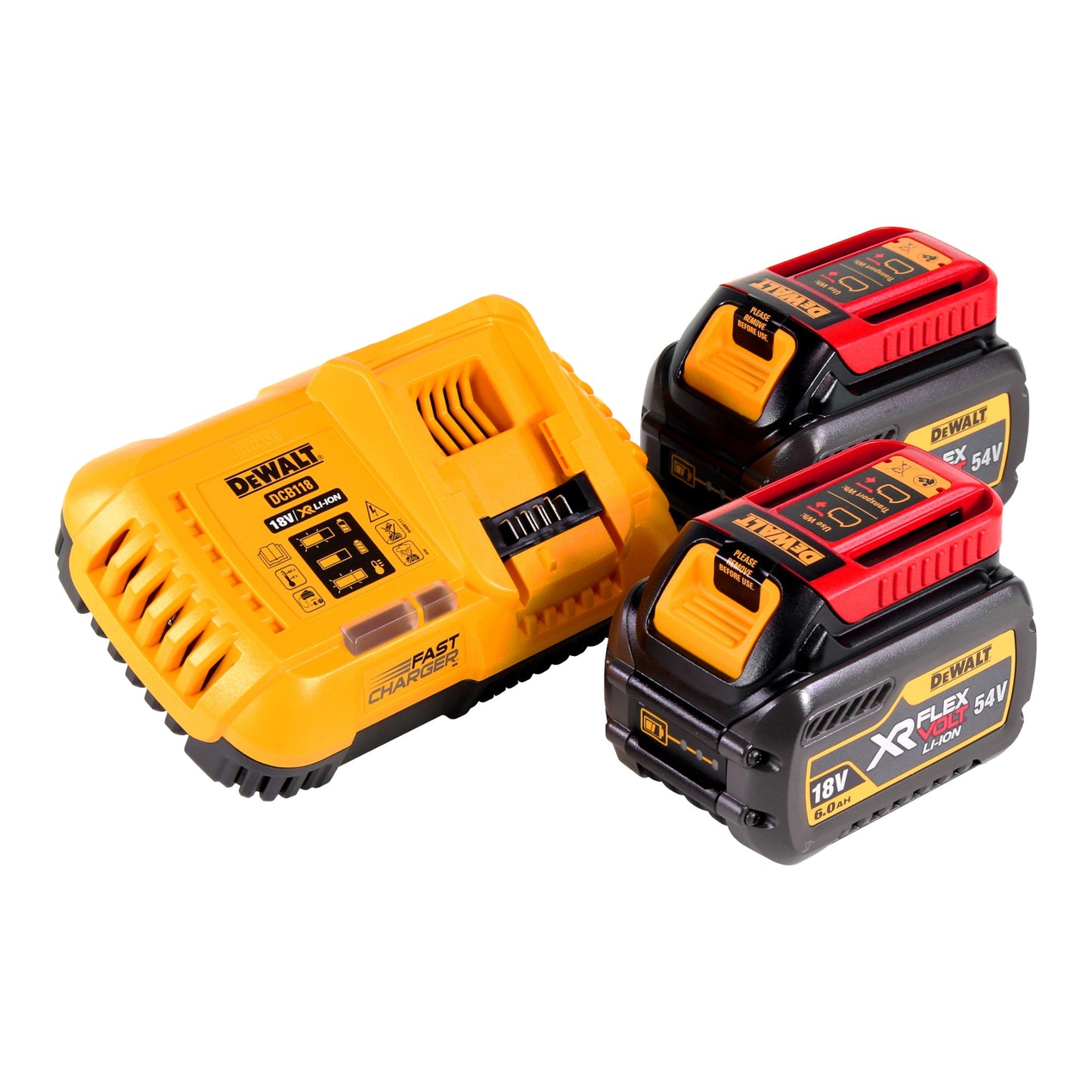 Meuleuse d'angle sur batterie DeWalt DCG 460 T2 54 V 230 mm + 2x batteries 6,0 Ah + chargeur