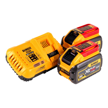 Meuleuse d'angle sur batterie DeWalt DCG 460 X2 54 V 230 mm + 2x batteries 9,0 Ah + chargeur