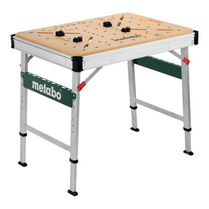 Metabo MWB 100 Multifunktionstisch ( 626991000 ) mobile Werkbank robuste MDF-Tischplatte