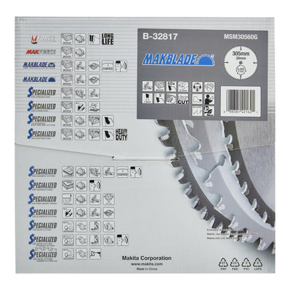 Makita MAKBLADE Kreissägeblatt 305 x 30 x 2,3 mm 60 Zähne ( B-32817 ) für Holz