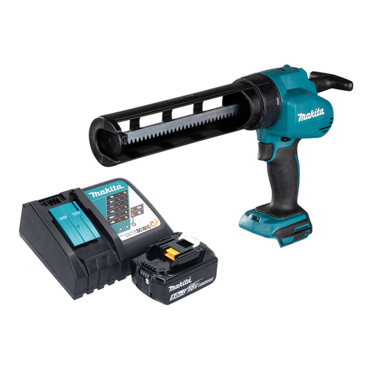 Makita DCG 180 RT1 pistolet à cartouche avec batterie 18 V + 1x batterie 5,0 Ah + chargeur