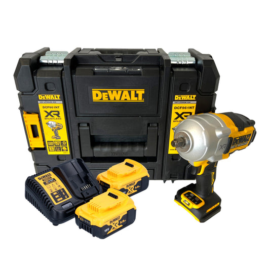 DeWalt DCF 961 P2T Akku Schlagschrauber 18 V 1632 Nm 1/2" Brushless + 2x Akku 5,0 Ah + Ladegerät + TSTAK