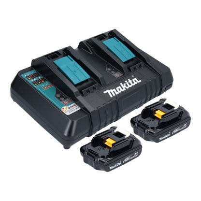 Bouilloire à batterie Makita DKT 360 PY2 36 V (2x 18 V) 0,8 L + 2x batterie 1,5 Ah + double chargeur