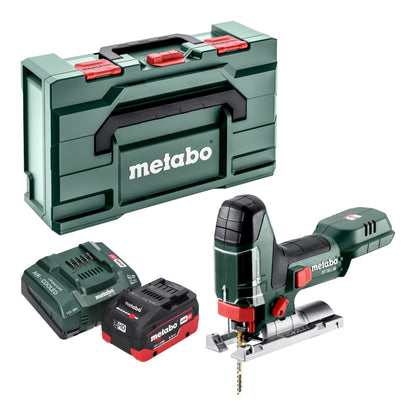 Scie sauteuse Metabo ST 18 L 90 sans fil 18 V 90 mm + 1 batterie LiHD 5,5 Ah + chargeur + Metabox