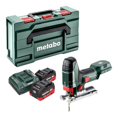 Scie sauteuse Metabo ST 18 L 90 sans fil 18 V 90 mm + 2x batterie LiHD 5,5 Ah + chargeur + Metabox