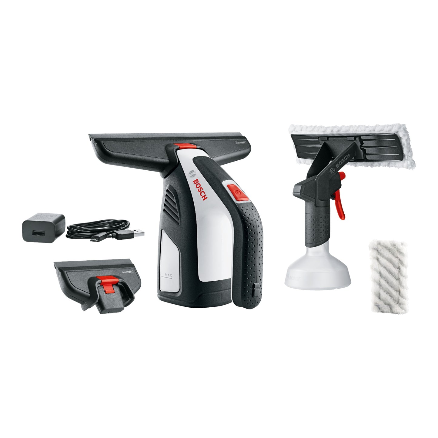 Bosch GlassVAC set nettoyeur de vitres à batterie 3,6 V avec accessoire (06008B7000)