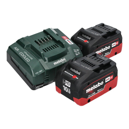 Scie sabre à batterie Metabo SSEP 18 LT BL 18 V 32 mm sans balais + 2 batteries LiHD 10,0 Ah + chargeur