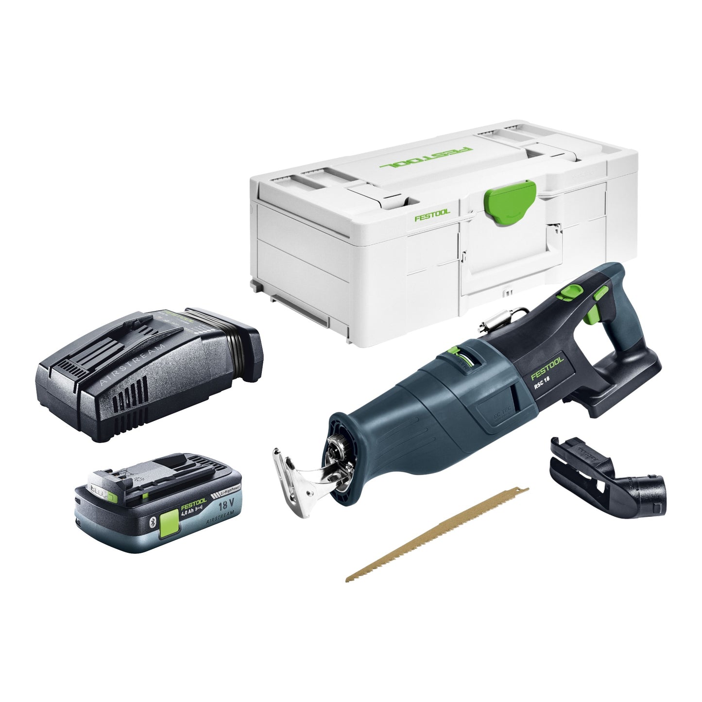 Festool RSC 18 EB-Basic Akku Säbelsäge 18 V Brushless + 1x Akku 4,0 Ah + Schnellladegerät + Systainer