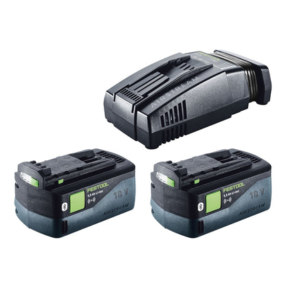 Scie sabre sans fil Festool RSC 18 EB-Basic 18 V sans balais + 2 batteries 5,0 Ah + chargeur rapide + systainer