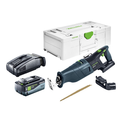 Festool RSC 18 EB-Basic Akku Säbelsäge 18 V Brushless + 1x Akku 8,0 Ah + Schnellladegerät + Systainer