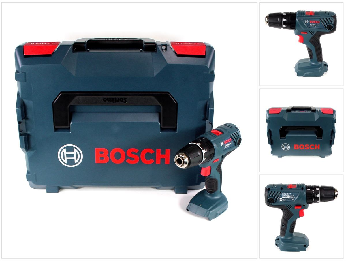 Bosch Professional GSB 18V-21 Akku Schlagbohrschrauber 18V 55Nm + L-Boxx - ohne Akku, ohne Ladegerät