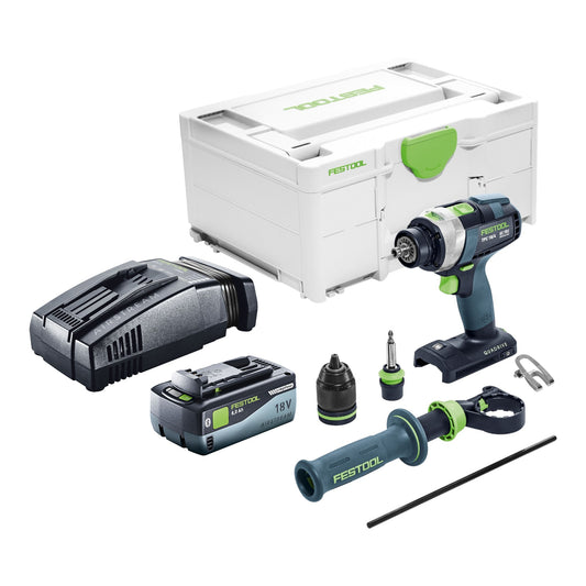 Perceuse à percussion sans fil Festool TPC 18/4 I-Basic 18 V 75 Nm + 1x batterie 8,0 Ah + chargeur rapide + systainer