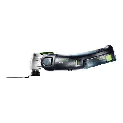 Festool VECTURO OSC 18 E-Basic Set oscillateur à batterie 18 V Starlock Max Brushless + 1x batterie 4,0 Ah + chargeur rapide + systainer