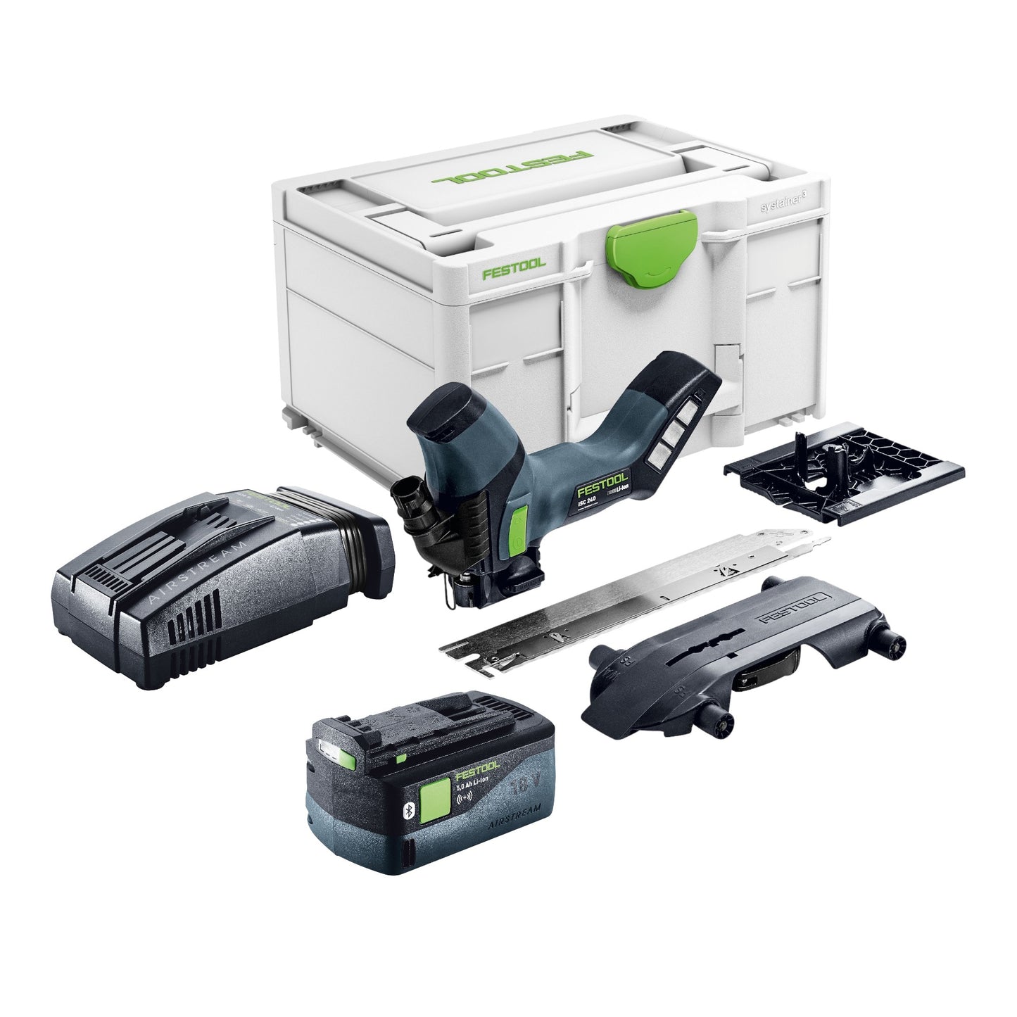 Scie à isolation sans fil Festool ISC 240 EB-Basic 18 V 240 mm + 1x batterie 5,0 Ah + chargeur rapide + Systainer