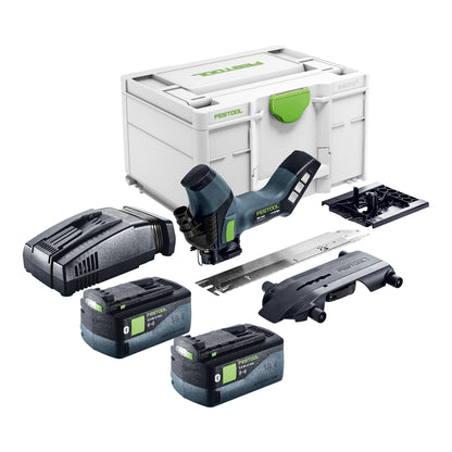 Scie à isolation sans fil Festool ISC 240 EB-Basic 18 V 240 mm + 2x batteries 5,0 Ah + chargeur rapide + Systainer