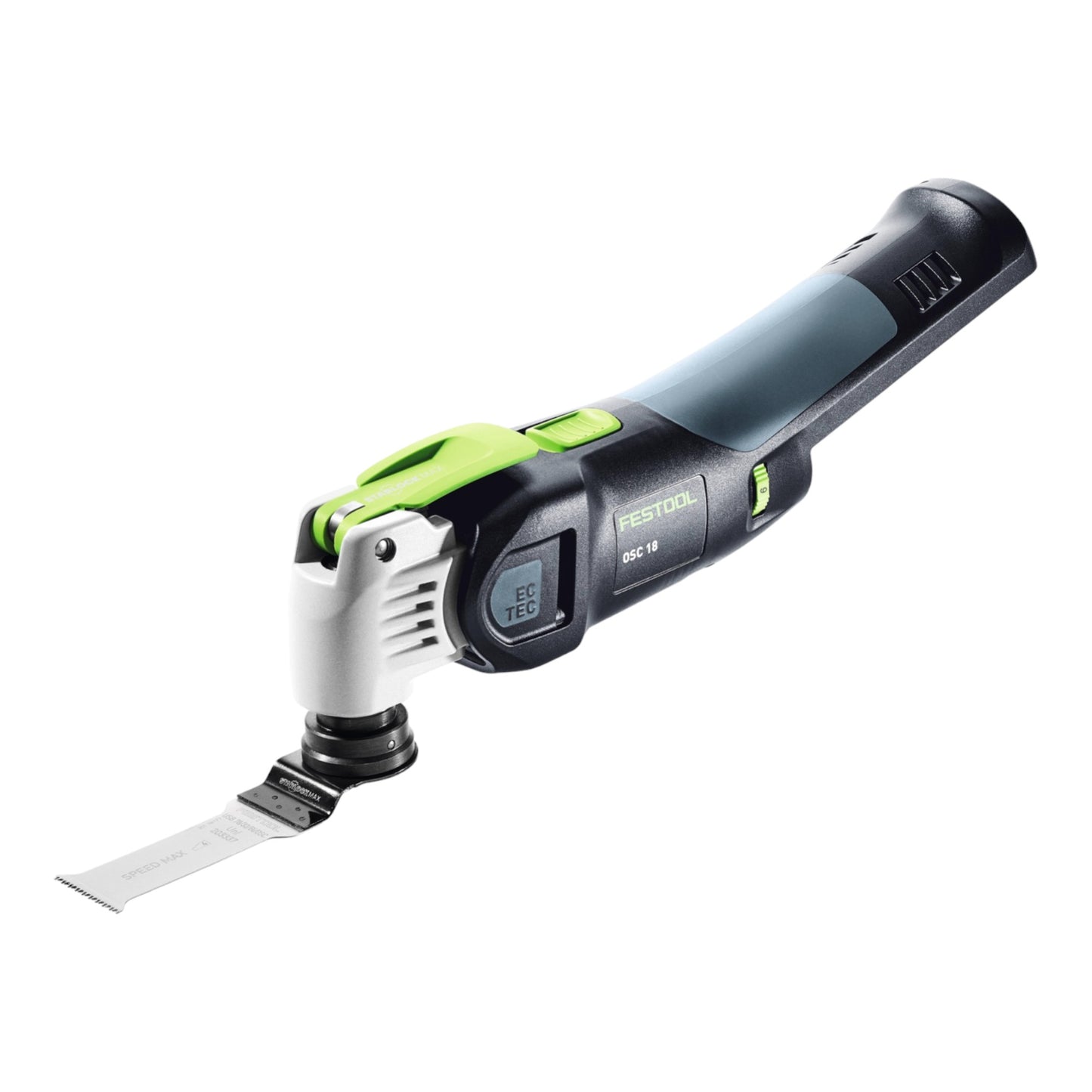 Festool VECTURO OSC 18 E-Basic Akku Oszillierer 18 V Starlock Max Brushless + 2x Akku 4,0 Ah + Schnellladegerät + Systainer