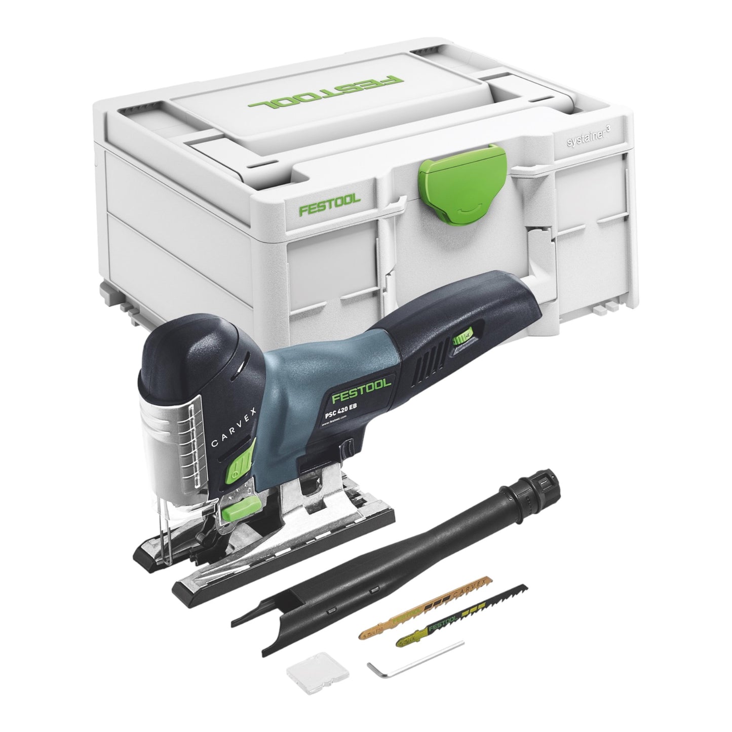 Festool CARVEX PSC 420 EB-Basic Akku Pendelstichsäge 18 V 120 mm Brushless + 1x Akku 4,0 Ah + Schnellladegerät + Systainer