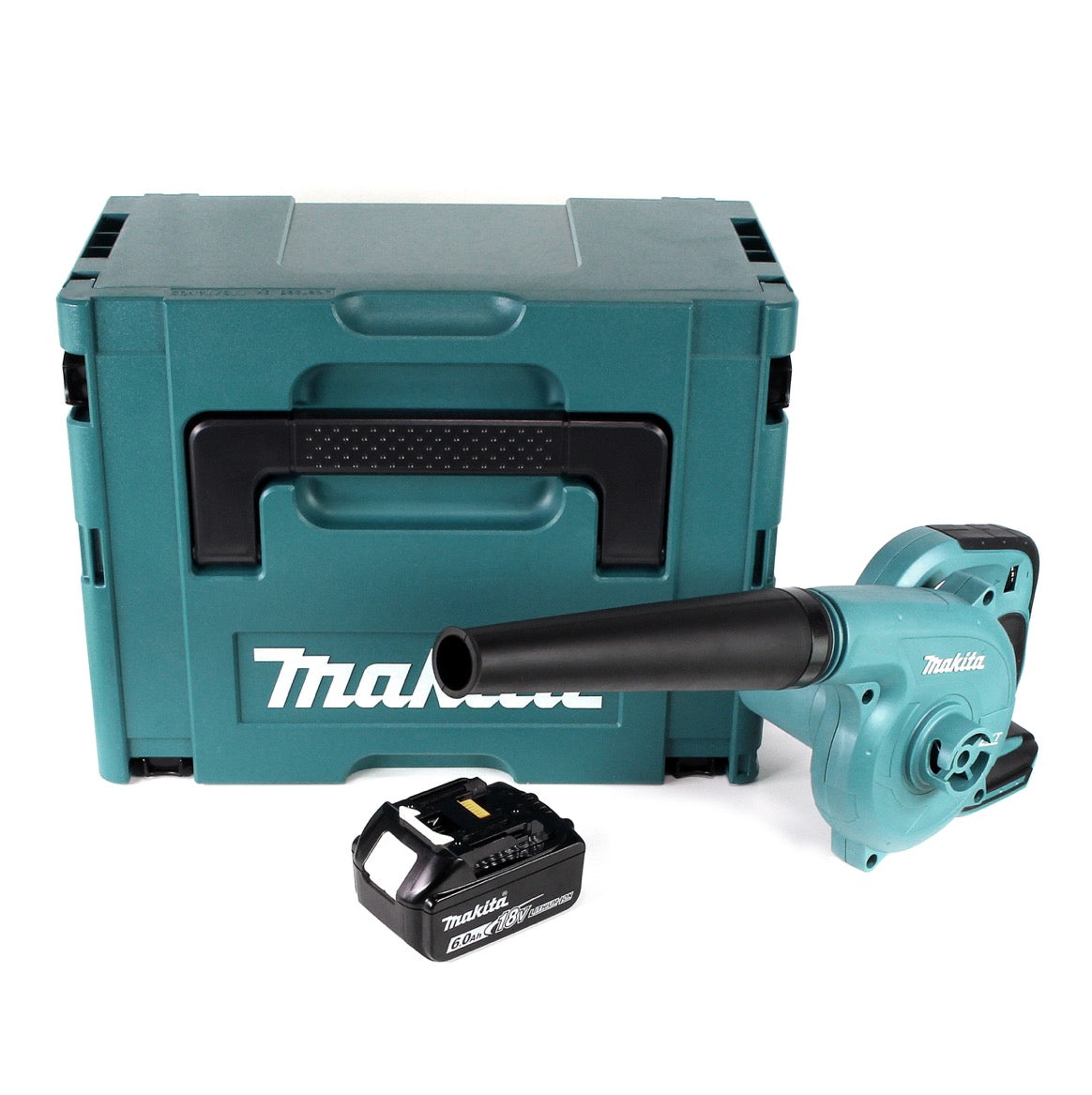 Makita DUB 182 G1J 18 V Li-Ion Akku Gebläse im Makpac + 1 x 6,0 Ah Akku - ohne Ladegerät - Toolbrothers