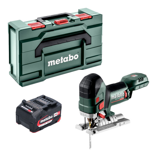 Scie sauteuse sans fil Metabo STA 18 LTX 150 BL 18 V 150 mm sans balais + 1x batterie 4,0 Ah + Metabox - sans chargeur