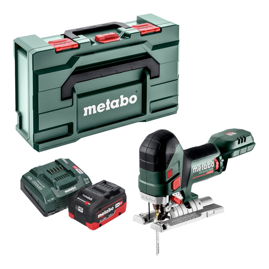 Metabo STA 18 LTX 150 BL Akku Stichsäge 18 V 150 mm Brushless + 1x LiHD Akku 5,5 Ah + Ladegerät + Metabox