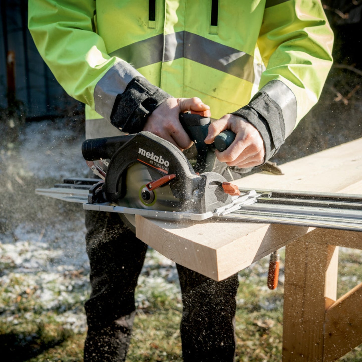 Metabo KS 18 LTX 57 BL Akku Handkreissäge 18 V 57 mm + 1x LiHD Akku 5,5 Ah + Metabox - ohne Ladegerät