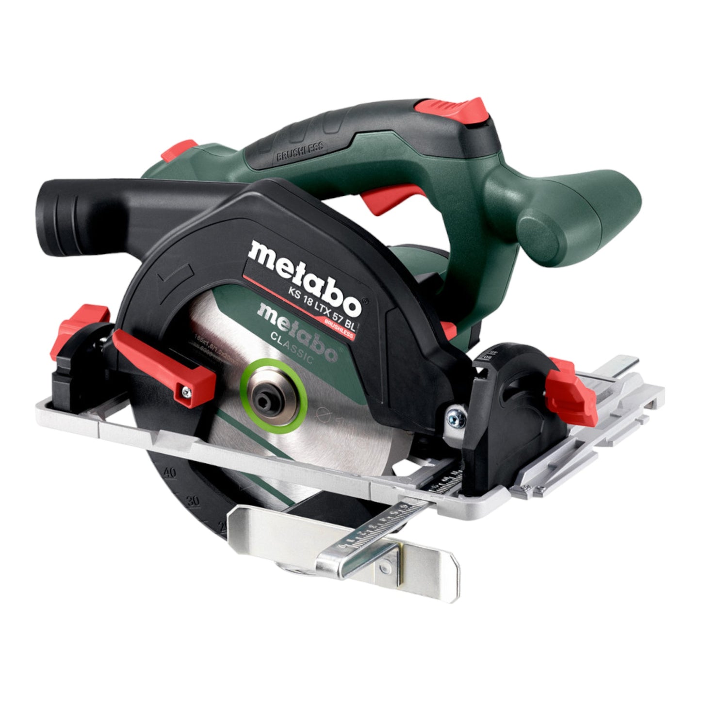 Metabo KS 18 LTX 57 BL Akku Handkreissäge 18 V 57 mm + 1x LiHD Akku 5,5 Ah + Metabox - ohne Ladegerät