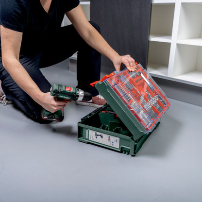 Metabo SB 18 L set perceuse à percussion sans fil 18 V 50 Nm (602317710) + 2x batteries 2,0 Ah + chargeur + atelier mobile 78 pièces + mallette