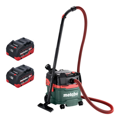 Metabo AS 36 18 L 20 PC batterie aspirateur eau et poussière 36 V (2x 18 V) 20 L + 2x batterie LiHD 5,5 Ah - sans chargeur