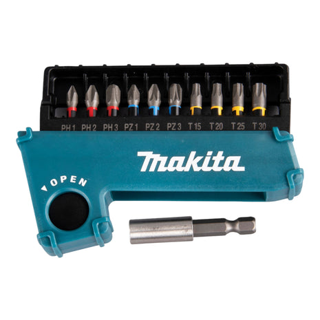 Makita Torsion Bit Set Impact Premier ( E-03567 ) 11 teilig 1/4" für Schlagschrauber DTD 171 / 172