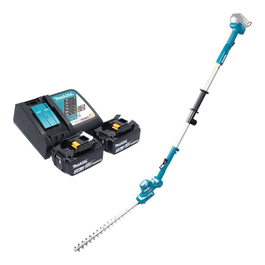 Makita DUN 461 WRF2 Akku Heckenschneider 18 V 46 cm + 2x Akku 3,0 Ah + Ladegerät