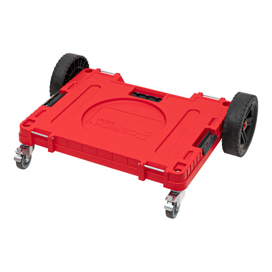 Qbrick System ONE Transportplattform 2.0 Allterrain RED Ultra HD 750 x 542 x 223 mm 120 kg mit Schwenkrädern aus Metall und Bremse