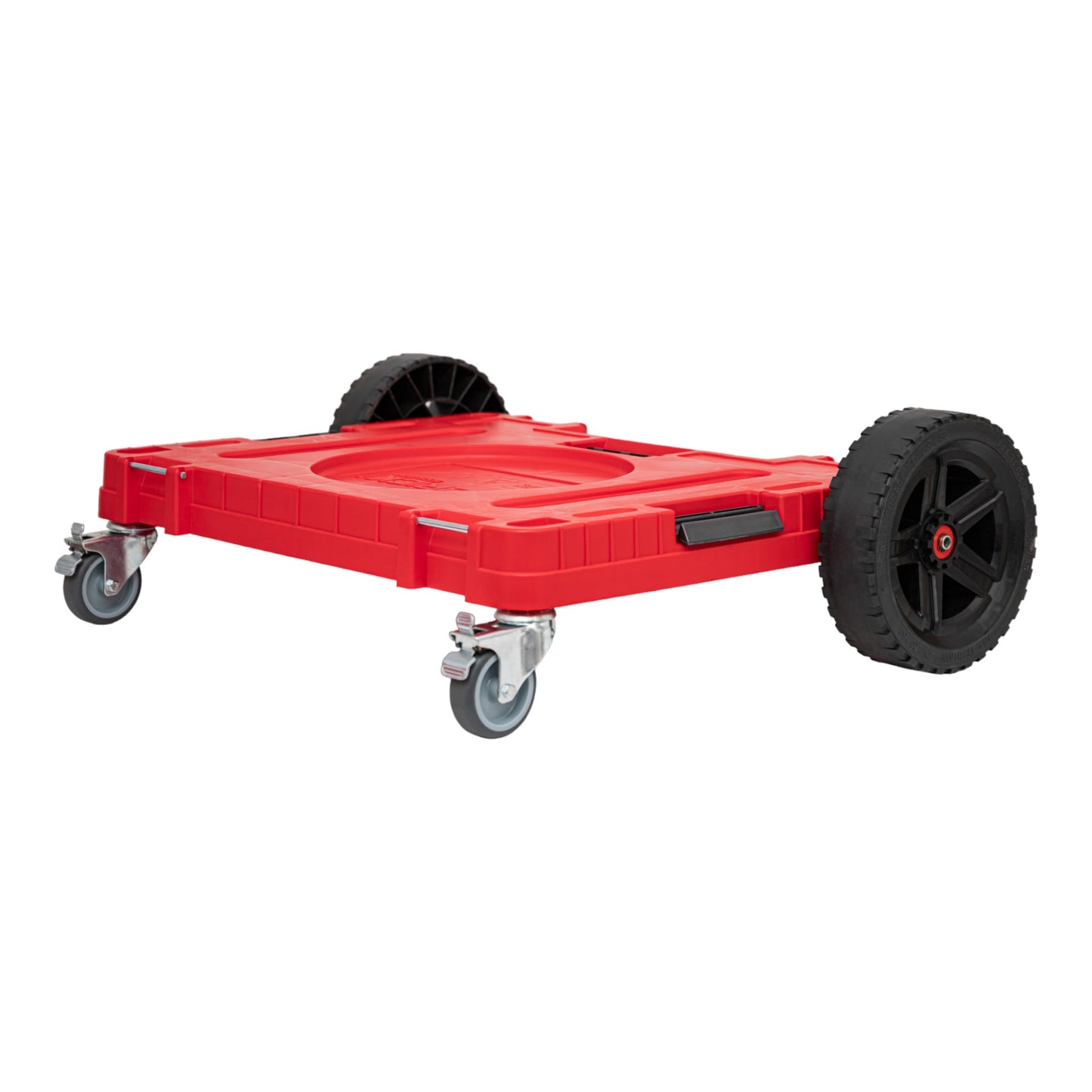 Qbrick System ONE Transportplattform 2.0 Allterrain RED Ultra HD 750 x 542 x 223 mm 120 kg mit Schwenkrädern aus Metall und Bremse