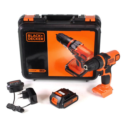 Black & Decker EGBL 14 K 14,4 V Li-Ion Akku-Bohrschrauber im Transportkoffer + 1 x 1,5 Ah Akku + Ladegerät - Toolbrothers