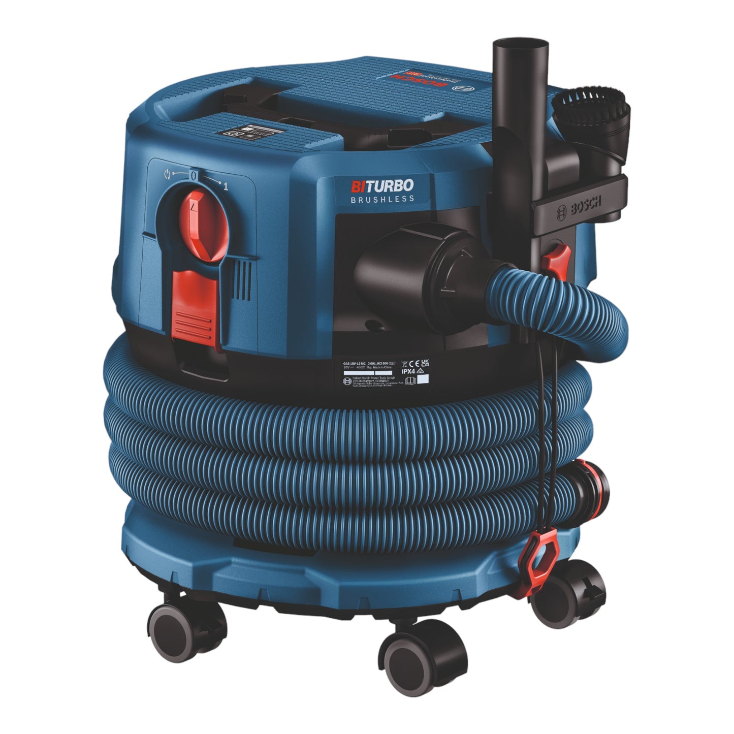 Bosch GAS 18V-12 MC Professional Akku Staubsauger BITURBO Brushless + 1x ProCore Akku 4,0 Ah + Zubehör - ohne Ladegerät