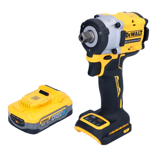 Clé à chocs sans fil DeWalt DCF 922 N 18 V 406 Nm 1/2" sans balais + 1x batterie Powerstack 5,0 Ah - sans chargeur