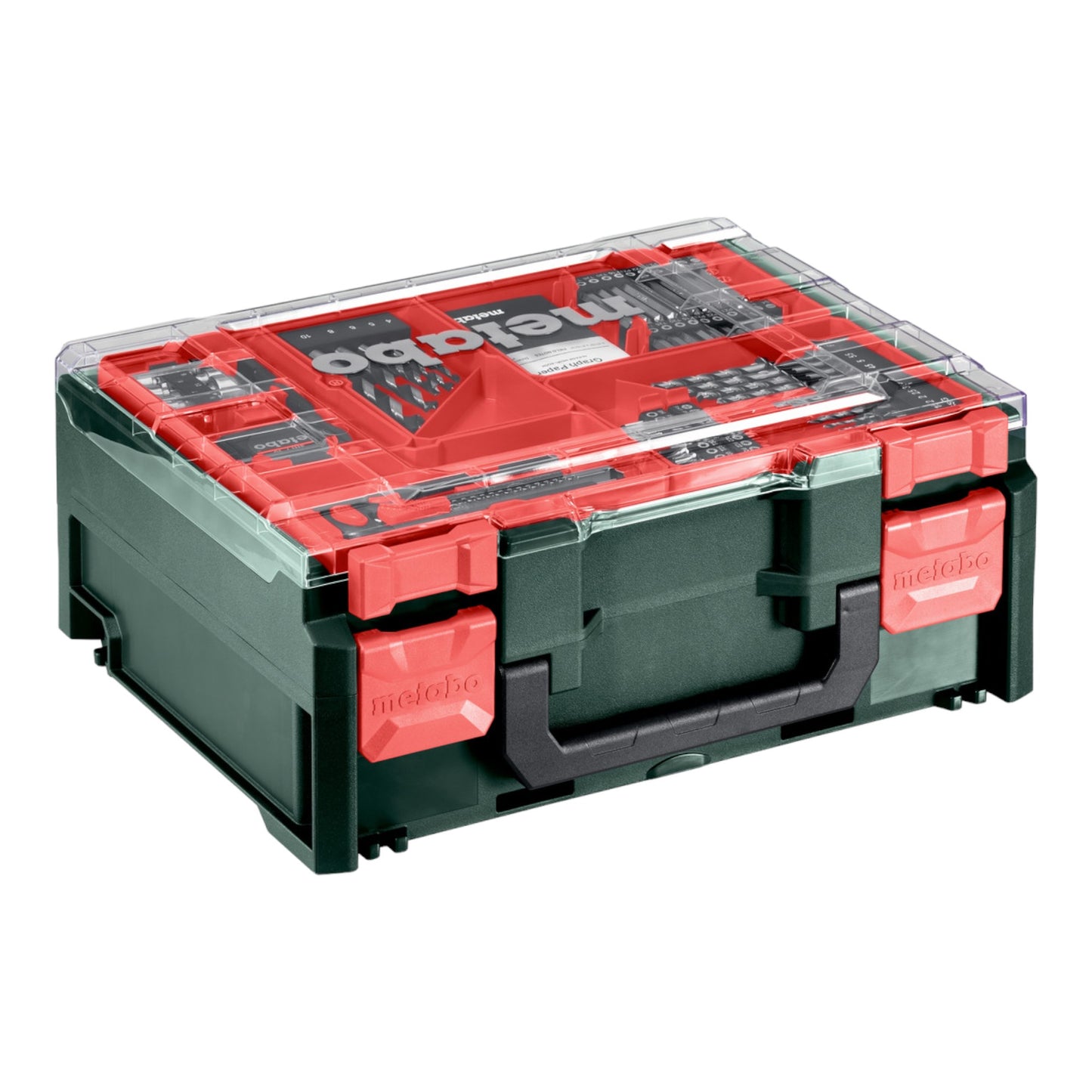 Metabo BS 18 Set Akku Bohrschrauber 18 V 48 Nm ( 602207710 ) + 2x Akku 2,0 Ah + Ladegerät + 74 tlg. mobile Werkstatt + Koffer