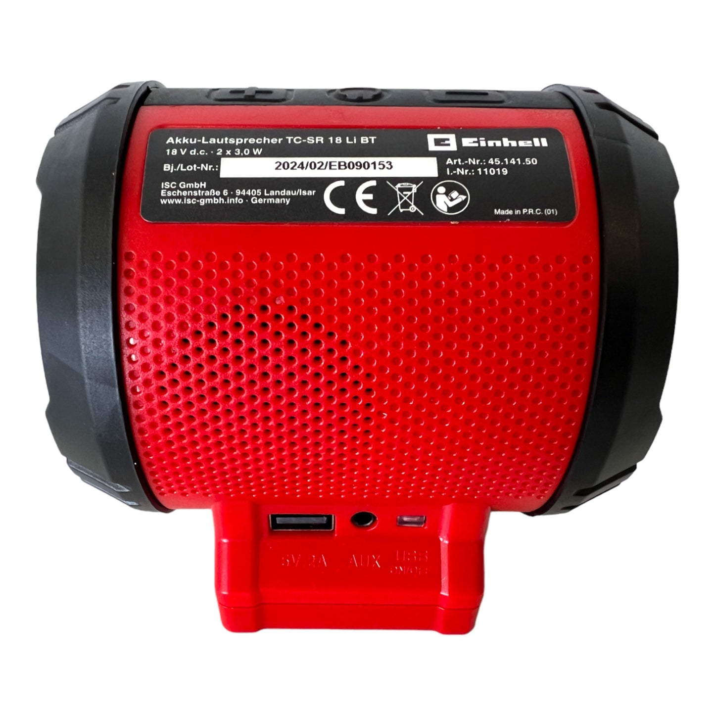 Einhell TC-SR 18 Li BT - Solo Akku Lautsprecher ( 4514150 ) 18 V Bluetooth AUX Solo - ohne Akku, ohne Ladegerät