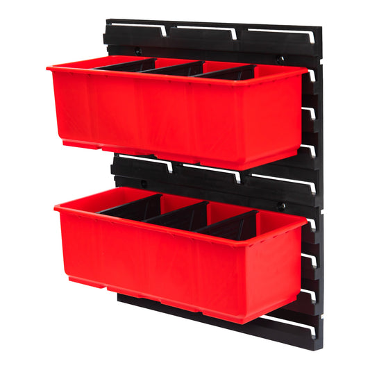 Toolbrothers RHINO Container Set Nr. 5 Werkstattwand 39 x 35 cm mit 2 Behältern für RHINO XXL Koffer und Organizer