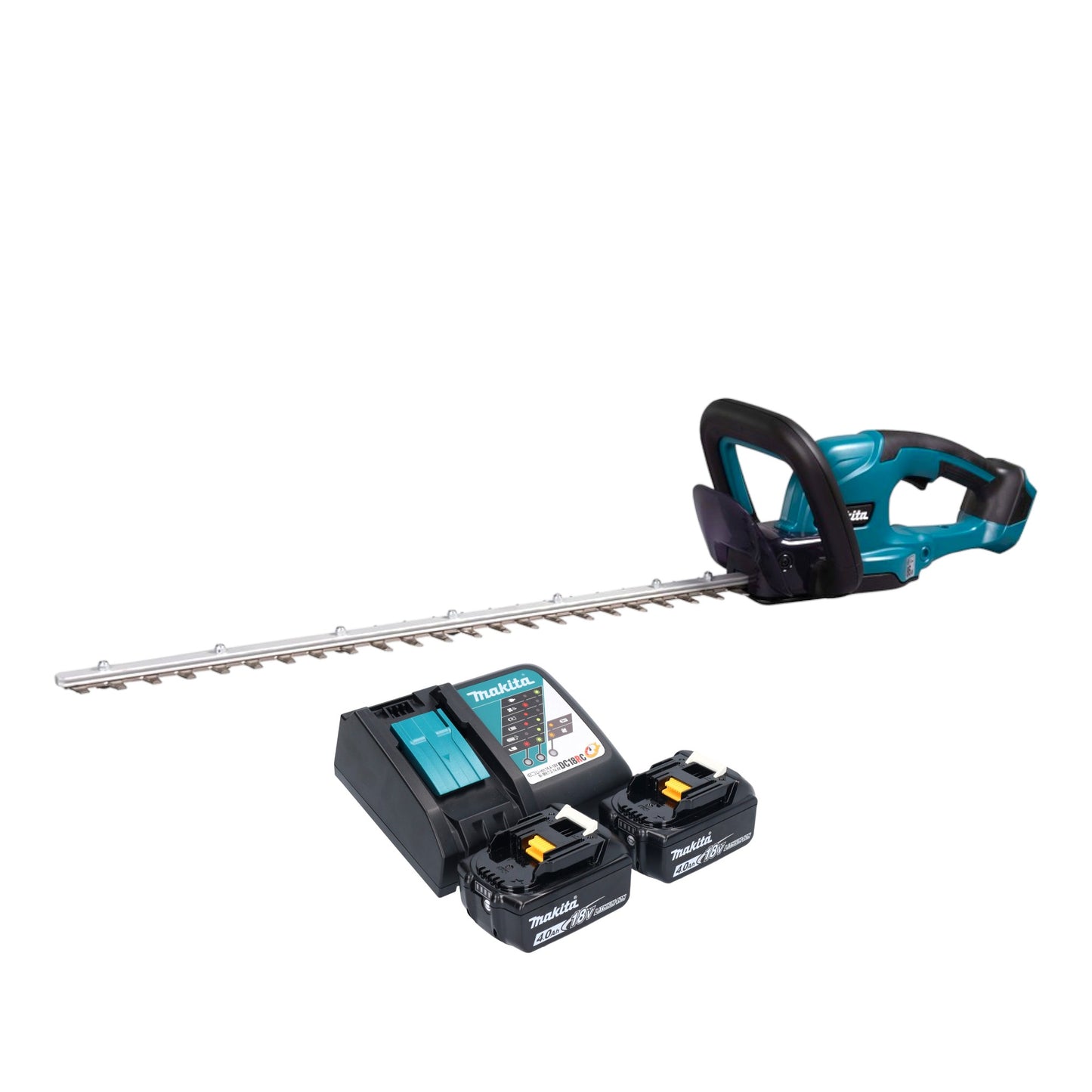 Makita DUH 607 RM2 Akku Heckenschere 18 V 60 cm + 2x Akku 4,0 Ah + Ladegerät