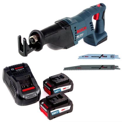 Bosch GSA 18V-Li N Akku Reciprosäge 18V Säbelsäge + 2x Sägeblatt + 2x 6,3 Ah Akku + Ladegerät - Toolbrothers