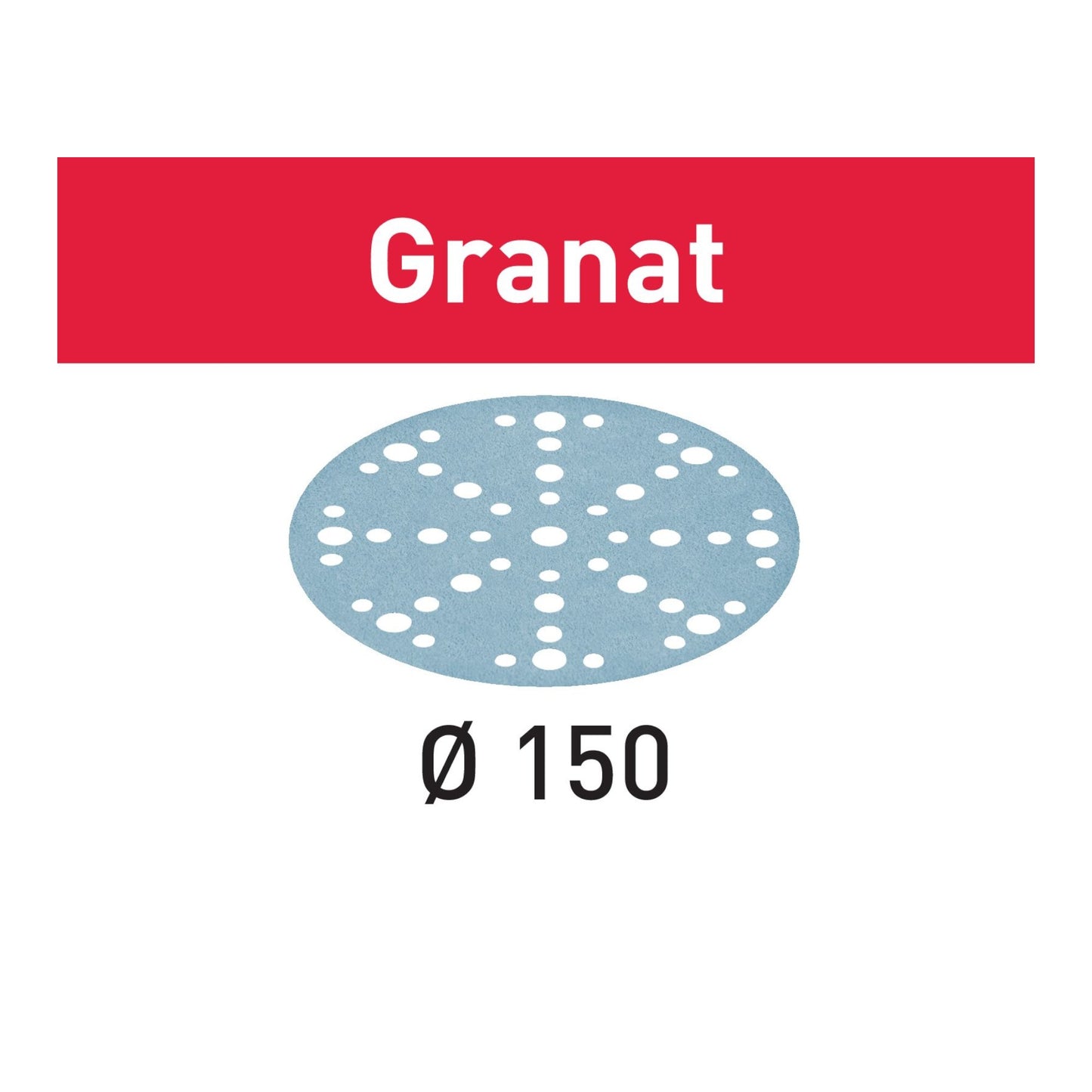 Festool STF D150/48 P220 GR/10 Schleifscheibe Granat 150 mm P220 40 Stück ( 4x 578137 ) für RO 150, ES 150, ETS 150, ETS EC 150, LEX 150, WTS 150, HSK-D 150