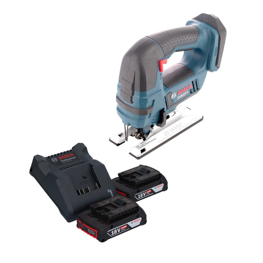 Bosch GST 18V-Li B Professional scie sauteuse sans fil 18 V + 2x batteries 2,0 Ah + chargeur