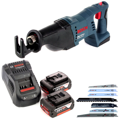 Bosch GSA 18V-Li N Akku Reciprosäge 18V Säbelsäge + 20x Sägeblatt + 2x 6,0 Ah Akku + Ladegerät - Toolbrothers