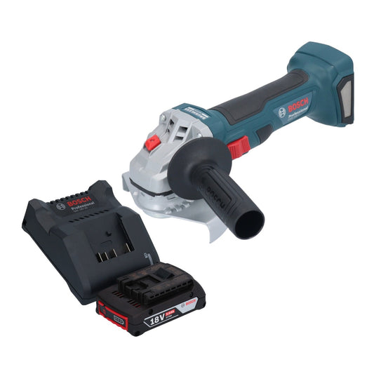 Meuleuse d'angle sans fil Bosch GWS 18V-7 Professional 18 V 125 mm sans balais + 1 batterie 2,0 Ah + chargeur