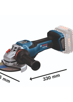 Bosch GWS 18V-15 PSC Professional Akku Winkelschleifer 18 V 125 mm BITURBO Brushless + 1x Akku 4,0 Ah + L-Boxx - ohne Ladegerät