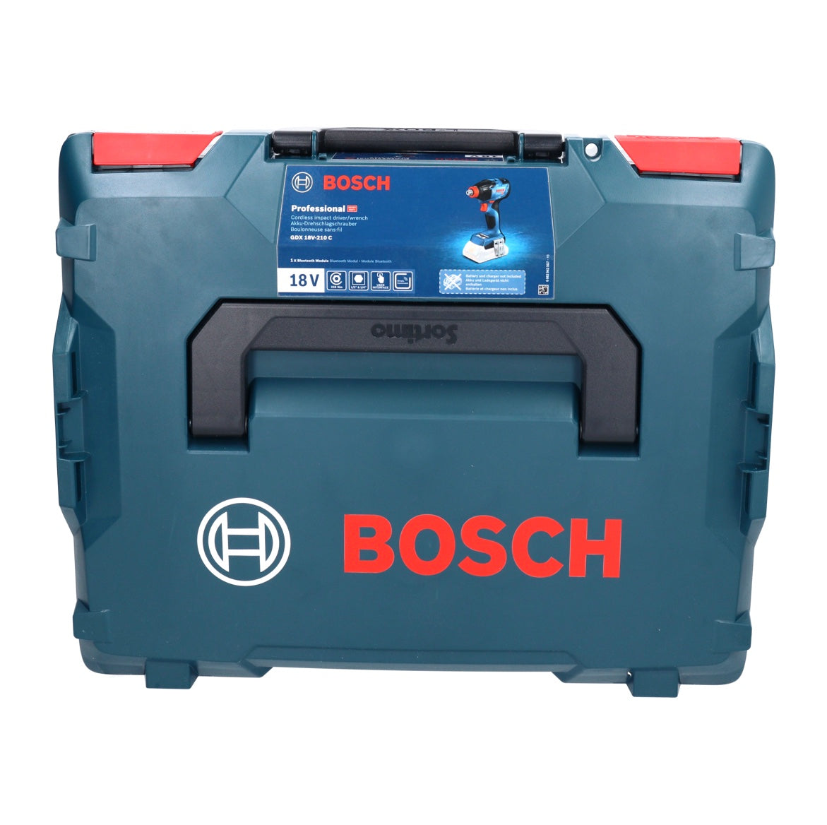 Bosch GDX 18V-210 C Professional Akku Drehschlagschrauber 18 V 210 Nm Brushless + 1x Akku 2,0 Ah + Ladegerät + L-Boxx