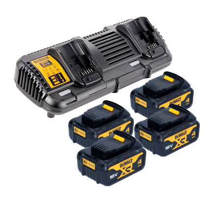 Tondeuse à gazon sans fil DeWalt DCMW 564 M4 36 V (2x 18 V) 48 cm sans balais + 4x batterie 4,0 Ah + chargeur